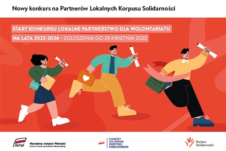 Start Konkursu na nowych Partnerów Lokalnych Korpusu Solidarności (2022-2024)!