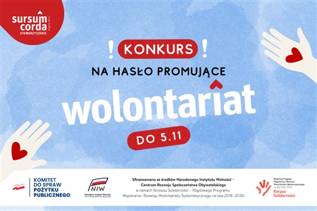 KONKURS na hasło promujące WOLONTARIAT