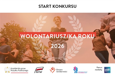 Konkurs „Wolontariusz I Koordynator Roku 2026